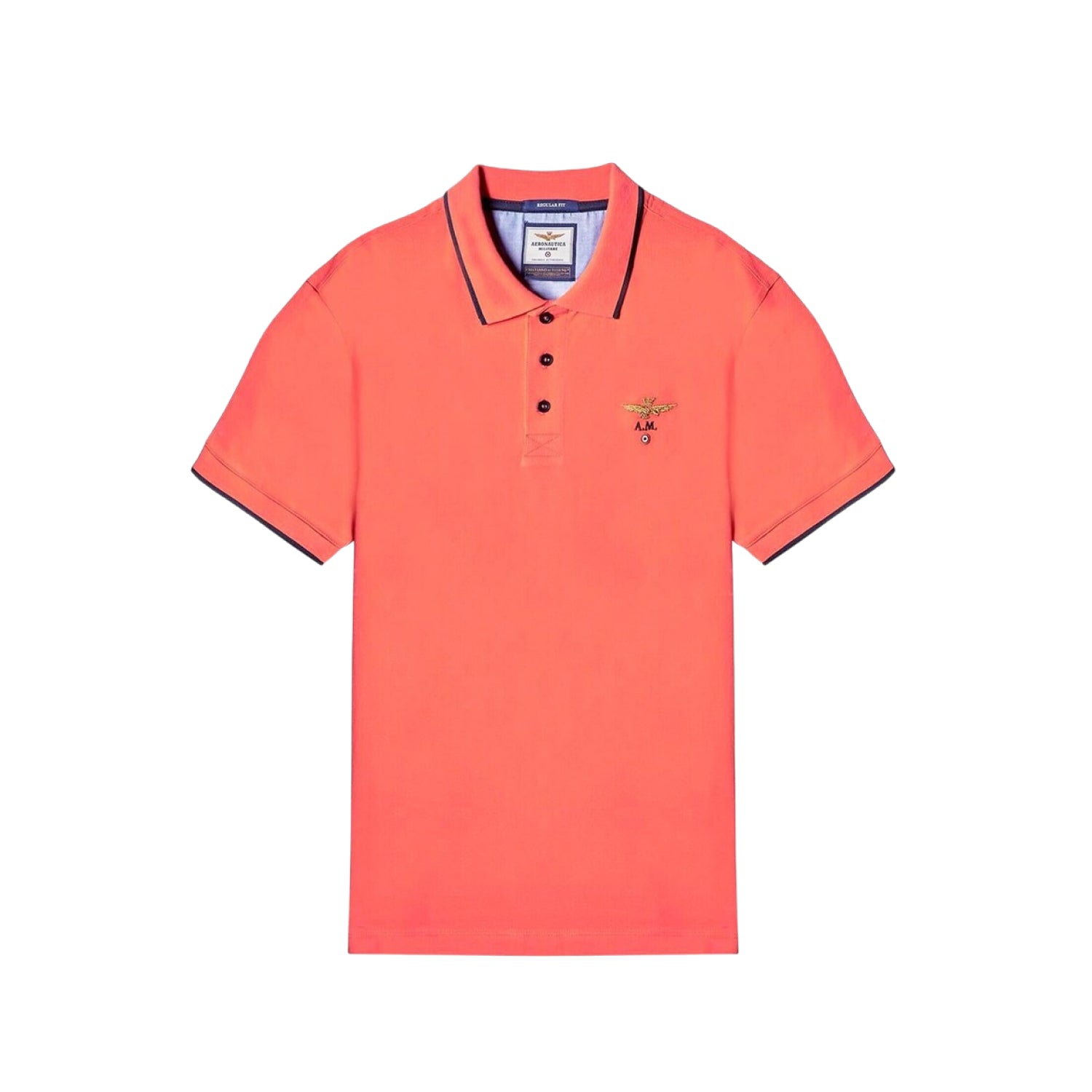 РУБАШКА МУЖСКАЯ С ВОРОТОМ ПОЛО AERONAUTICA MILITARE