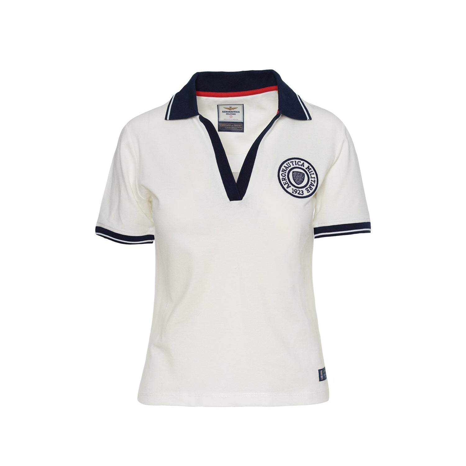 РУБАШКА ЖЕНСКАЯ С ВОРОТОМ ПОЛО AERONAUTICA MILITARE