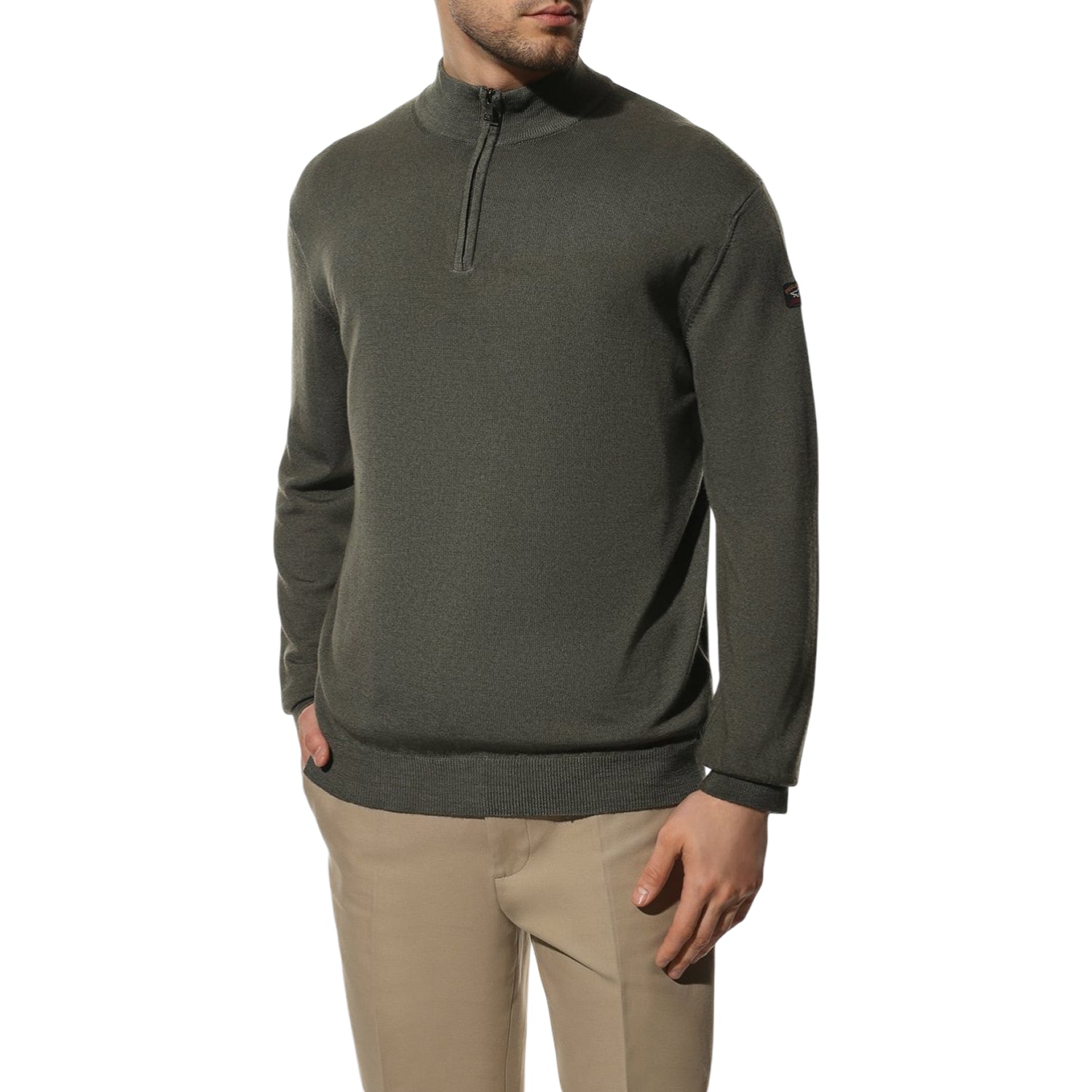 Свитер Zipper Lambswool Wool Mix